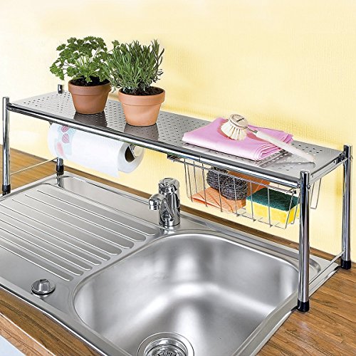 WENKO Küchenrollenhalter Spülbeckenregal Expando - 2