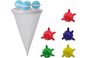 FuninCrea Cattura Peli e Capelli Lavatrice,Plastica Raccogli Peli Animali per Lavatrice con 4 Sfere Cave Girevoli, Riutilizzabile Filtro per Capelli Galleggiante per il Lavaggio Domestico (blu)
