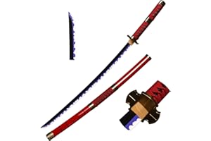 Skyward Blade Spada di Legno Roronoa Zoro Katana, Anime Original Texture Giapponese Samurai Spada, Kitetsu Katana per Collezione Cosplay
