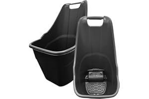 STAR SUPPLIES Multipurpose Lightweight Plastic Rolling Wheelbarrow Trolley For Cleaning Gardens Leaves Transporting Kart Caddy With Wheels