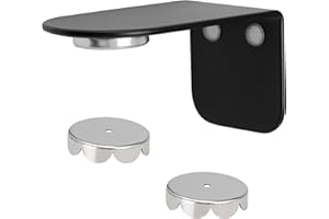 bremermann Magnetyczny uchwyt na mydło PUREZZA – swobodnie wiszące mydło dzięki magnesowi – klejenie lub wiercenie (czarny)