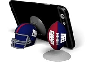 SOAR NFL Sports Suckerz New York Giants Football & Helmet Phone Stand