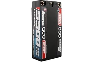 Gens ace 2S Lipo Batteria 5500mAh 7.6V Alta tensione 120C 2S2P Racing Series Shorty Black Lipo Battery HardCase 65#