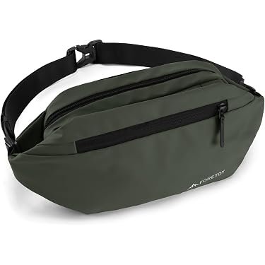 Marsupio Unisex Grande Impermeabile In Nylon - Borsa Da Viaggio Vita - Nero - Foto 6