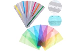 GELUODE Paquet de 16 Bandes De Lecture Guidée, Couleurs Lecteurs de Lignes pour enfants, débutant en lecture (8 tailles standard et 8 grandes tailles)