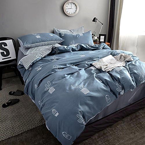 Nordic Simple Four-Piece Cotton 1.5M / 1.8M Double Bed Linen Quilt Quilt Bed Lin , 1.5m (5 feet) bed