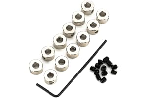 DU-BRO Dubro Products 597 1/8" Plated Brass Dura-Collar Bulk, 1/8 inch