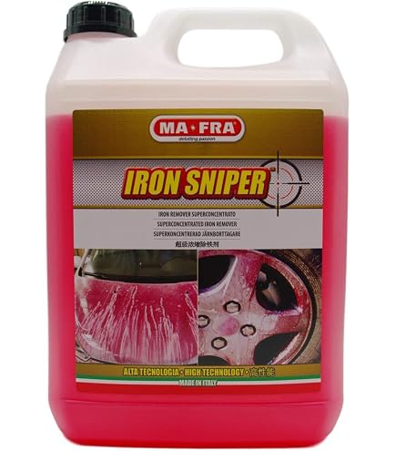 Maniac Line Iron Remover 5 Litri – Decontaminante Per Cerchi, Carrozzeria E Vetri, Pronto All'Uso
