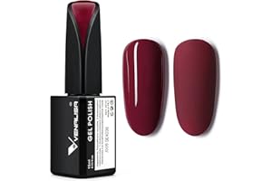 V VENALISA VENALISA claret red Gel Nail Polishes Neutral Color Soak Off UV LED lamp Nail Design Nail Gel Polish Nail Art DIY Manicure Kit Beauty Gifts 15ml