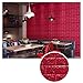 Produktbild KINLO 10 Stück 3D Wandpaneel 70x77x0.9cm Rot Wasserfest DIY Schaum Brick Pattern Wallpaper Selbstklebend Tapete modern Wandaufkleber aus hochwertigem PVC für Schlafzimmer Wohnzimmer Küche