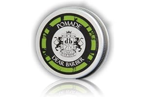 Dear Barber Men's Hair Styling Pomade, Flexible and High Shine Finish, Travel Size Tin 20ml
