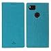 Produktbild Google Pixel 2 Hülle, Slimicoo Pixel 2 Premium Leder Tasche Flip klappbares Handyhülle Case Standfunktion Kartenfach Magnetverschluß Card Holder kristallklarer TPU Stoßstange Extra Dünn Wallet Schutzhülle für Google Pixel 2 (Pixel 2, Blue)