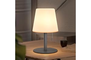 MALUX Led Akku Outdoor Tischlampe 8 Farben led tischlampe kabellos Dimmbar Tragbare Outdoor Tischleuchte ​IP44 Wasserdicht tischleuchte kabellos Für Garten Schlafzimmer Tisch Dekoration