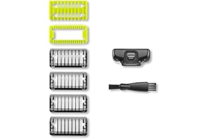 PHD KEISI Trimmaufsätzen Face Body Set Für One Blade & Oneblade Pro Ersatzklinge/Klingen QP2520 QP2530 QP2620 QP2630 QP6510 QP6520 Gesichtshaarschneidemaschinen Bartschneider Replacement Kit (4+2PCS)