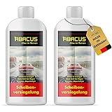 ABACUS Scheibenversiegelung Glasversiegelung Nanoversiegelung Regenabweiser mit Lotus-Effekt 2 x 250 ml (7101)