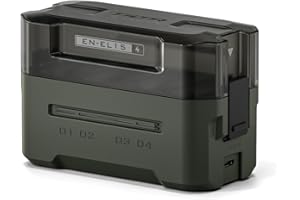 Tilta EN-EL15 Akkuladegerät 4-Kanal-Ladegerät Kompatibel mit EN-EL15/EN-EL15C/EN-EL15B/EN-EL15A Akkus, Tragbare Ladestation TBC-EL15-GN