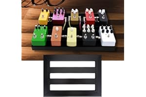WOSUME Pedalboard Gitarre Multieffekt Pedalboard,S Size Effects Pedals Board Mit Setup Tape Clamp für E-Gitarren-Effektpedal