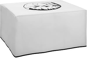 kwmobile Dust Cover Compatible with HP OfficeJet Pro 6000series - Printer Case - Black/White - Relax in mountains