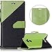 Produktbild Asus ZenFone 3 Max (ZC520TL) Hülle,Asus ZenFone 3 Max (ZC520TL) PU Leder Klapphülle Lederhülle,Surakey Handyhülle Asus ZenFone 3 Max (ZC520TL) PU Leder Wallet Tasche Brieftasche Schutzhülle, Schlagfarbe Nähte Spleiß Stil Naht Farben Handys Schutz Hülle PU Leder Flip Hülle Ledertasche im Bookstyle Cover Schale Weiche Silikon Etui Karten Slot und Magnetverschluß Etui Handytasche Flip Wallet Case Kunstleder Tasche Cover für Asus ZenFone 3 Max (ZC520TL) ,Grün