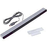 Aokin WiFi i&ccedil;in Sens&ouml;r &Ccedil;ubuğu, Nintendo Wii ve Wii U Konsolu i&ccedil;in Yedek Kablolu Kızıl&ouml;tesi Ray Sens&ouml;r &Ccedil;ubuğu, Şeffaf Stand Da