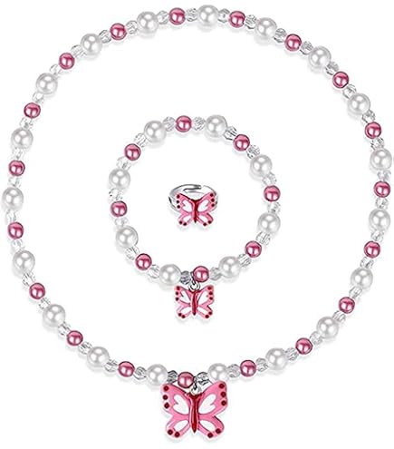 Produktbild von KSJEHW 2 Stück Ketten Für Mädchen Halsketten Für Kinder Holz Kinder Schmuck Set Kinder Kette,Kinder Halskette Kinderarmband Mädchen (Einhorn