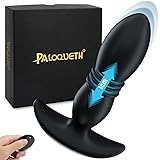 Analvibratoren Analplug Vibrator mit 7 Thrusting und Vibrationmode, PALOQUETH Analvibrator mit Kabelloser One Key Orgasm…