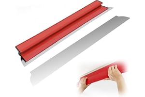 SGZQKZ Spatule Lisseuse Couteau Enduit Set, 40 cm Lame a Enduire Lisser, Outil Parfait pour un Lissage Impeccable des Enduits, Idéal pour Les Plaquistes pour le Plâtrage des Plafonds et des Murs