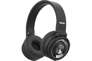 Betron BN15 Foldable Wireless Bluetooth on Ear Headphones with Microphone Mic Volume Control Stereo Extra Deep Bass