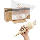 16 inch Large Pastry Sleeves of 40 cm, 100 Pcs, Reinforced and Tear Resistant, Disposable, Non-Slip, for Cream Icing
