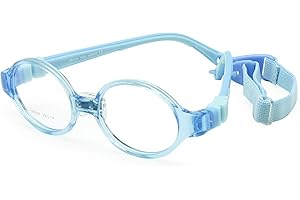 EnzoDate Jungen Mädchen Brille Größe 39 mit Nase Pad Strap Keine Schraube Flexible Silikon Biegsamen Optischen Rahmen Kinder Kinder Brillen 1-2Jahre