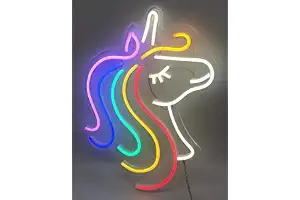 Letrero de luz de neón LED Arco Iris Unicornio Luces nocturnas Operado por USB Marquesina decorativa Letrero Bar Pub Tienda Club Garaje Decoración para fiestas en el hogar