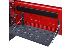 JOLRE Mesa de portón trasero plegable para Jeep Wrangler JK, bandeja plegable para portón trasero, bandeja multiusos para portón trasero, color negro.