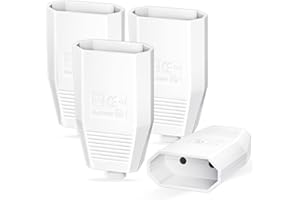 VECBMN 4 Pièces Prise Electrique Femelle, Le Connecteur Europe Fiche Plate Contact de Protection, Fiche Femelle, Accouplement Plat Euro 250V Prise Euro Plate Fiche Electrique Femelle Avec Décharge