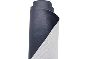 A-Express Tela de Grano de Cuero de Imitación Material Texturizado por Polipiel Vinilo Cojines Bolso - Azul Marino 2 Metro 200cm x 140cm