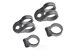 QOXEZY 4pcs Universal Trimmer Brushcutter Harness Hook Clip Bracket Black For 26mm Shaft