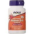NOW Foods High Potency Vitamin D3, 2000 IU, 240 Softgels