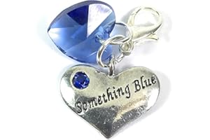 Libby's Market Place Something Blue Clip on Charm for a Bride with Blue Gift Bag