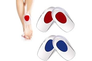 USMLICER 2 paires Talonnette Semelle, Talon Coussin gel, Silicone Talon coaster, Protège Talon Silicone Sport pour Homme et Femme