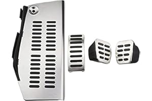 HUIANPEN Cubierta del Pedal de los Pedales del Coche, para Polo Golf 4 Bora Beetle RSi GTI R32, para A3 Seat Leon 1M Toledo 1L, MT with Rest B Style