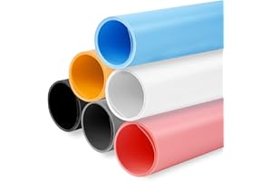 Selens Tło fotograficzne z PCW, 50 x 100 cm, tło fotograficzne, białe, czarne, szare, różowe, niebieskie, żółte, wodoodporne, matowe, do studia fotograficznego, produktu, rekwizytów do jedzenia (6