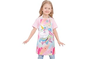 WERNNSAI Kids Apron - Waterproof Toddler Aprons Kitchen Chef Bib Aprons for Children Boys Girls