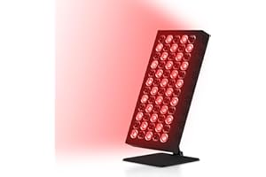 HOTTOERAK Lampara Infrarrojos Tipo Panel, 660nm y 850nm Red Light Therapy, 60LED Lampara Infrarrojos Fisioterapia Con Temporizador, 50W Luz Infrarroja Terapia de Alta Potencia Para Aliviar el Dolor Articular