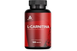 L-Carnitina Vegan 1500mg- 180 capsule- Integratore L-Carnitina Tartrato Pura- Senza glutine- Tonificazione, Energia, Resistenza e Recupero Muscolare –Miglioramento il rendimento sportivo- Bodyathlon