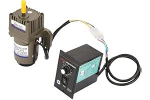 GERMERSE Motoriduttore 220 V, motore asincrono monofase a velocità regolabile a 4 poli, decelerazione(Reduction ratio 20K)