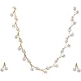 Estele Jewellery Sets for Women Gold Plated Bridal Necklace Jewellery Set with Earrings