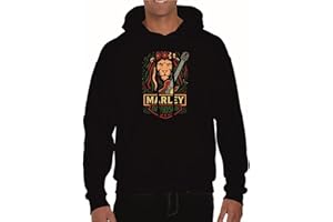SERIVAL Felpa Motociclista Logo Ricamato Compatibile con Harley Davidson con Cappuccio e tascone Hoodie