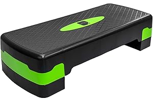 EVINOS Fitness Stepper | Exercise Step for Home & Gym, Suited for Cardio, Yoga, Aerobics, Weights, Workout for Indoor/Outdoor | Adjustable 2 Step Level Heights (10,15 CM) | Exercise Accessory
