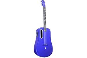 LAVA ME 3 Smartguitar, 36 Pulgadas Guitarra Acústica de fibra de carbono con afinador, Azul