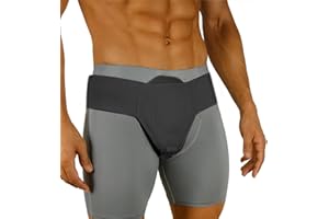 OPVYAEU Leistenbruchgürtel Für Männer Und Frauen – Bruchband Leistenbruch Bandage Links Und Rechts Tragbar – Flexibel Einstellbarer Leistenbruch Gürtel – M (86-112 cm Hüftumfang)(Schwarz)