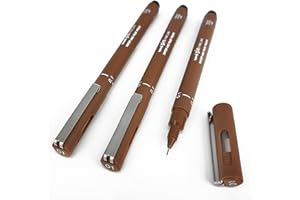 Uni Pin Cienkopis do rysowania - odcień sepii - 0,1 mm - opakowanie 3 szt